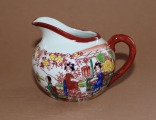 Krējums trauks Austrumu motīvs, porcelāns, Japāna h 7.5 cm
