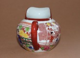 Krējums trauks Austrumu motīvs, porcelāns, Japāna h 7.5 cm