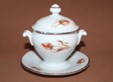 Kuzņecovs - Mērces trauks ar vāku, porcelāns, h 10.5 cm