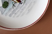 Кузнецов - Тарелка для закусок, восточный мотив, фарфор 29х27,5 см