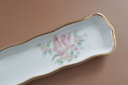 Lemoges France - Business card tray, porcelain, 23.5x4.5 cm
