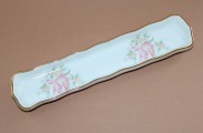 Lemoges France - Business card tray, porcelain, 23.5x4.5 cm