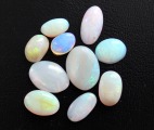 Opals 10 pieces, weight 3.42 g.
