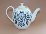 RPR - Teapot, with a pattern, porcelain, h 17.5 cm