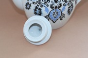 RPR - Teapot, with a pattern, porcelain, h 17.5 cm
