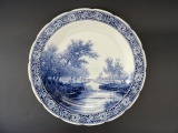 Porcelāna sienas šķīvis Delfi, d 39,5 cm Holande
