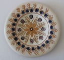 Šķīvis ar ziedu rakstu, keramika, Keszler, D 19 cm