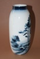 Vase with pine trees, Germany, painting, porcelain, h 25 cm; d 10 cm 