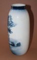 Vase with pine trees, Germany, painting, porcelain, h 25 cm; d 10 cm 