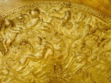 Ваза для фруктов, позолоченная бронза, d 32,5 см; высота 14,5 см