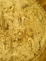 Ваза для фруктов, позолоченная бронза, d 32,5 см; высота 14,5 см