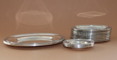 Itāļu sudraba šķīvji 800 prove 18.gab. Kopējais svars 1829,52 gr.