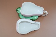 Kuzņecovs - Sviesta trauks bumbieris, porcelāns H 11,5 W 19 cm