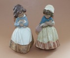 Lladro две фигурки, фарфор, высота 21 см