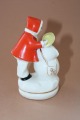 Meitene ar sniegavīru, porcelāns h 12 cm
