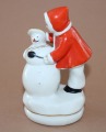 Meitene ar sniegavīru, porcelāns h 12 cm