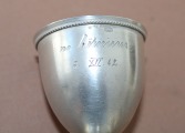 Sudraba olas trauciņš, prove 875; augstums 6 cm; svars 27 g.
