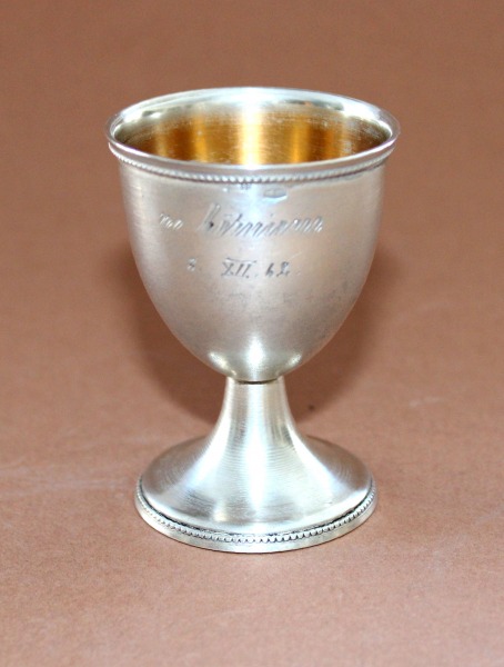 Sudraba olas trauciņš, prove 875; augstums 6 cm; svars 27 g.