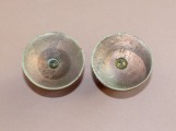 Подсвечники бронзовые, 2 шт., h 3,5 см