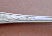6 серебряных десертных ложек, 875 проба, 292 г.