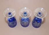 Ilguciems Glass Factory - Glasses 3 pcs., h 9.5 cm