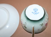Kuzņecovs - Divnieks, Eņģeļa dienā, porcelāns, tases h 5.2 cm; d 8.7 cm