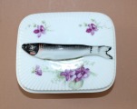 Kuznetsov? - Dish for sardines, porcelain h7.5x10x13cm