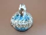 Kuzņecovs - Sviesta trauks pīle, porcelāns h 13 cm; L 19 cm