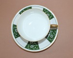 Limoge - Divnieks, porcelāns, tases h 4.7 cm; d 9.2 cm