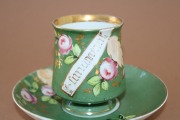 M.S. Kuznetsovs - cup with saucer, porcelain