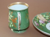 M.S. Kuznetsovs - cup with saucer, porcelain