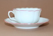 Meissen - Tase ar apakštasi, porcelāns, tases h 5 cm; d 9.7 cm
