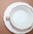 Meissen - Tase ar apakštasi, porcelāns, tases h 5 cm; d 9.7 cm