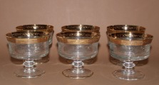 Murano stikls? -  deserta trauciņi 6. gab., h 9 cm; d 10 cm