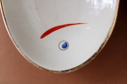 PFF Rīga - Šķīvji zivs formā, porcelāns, 2.gab., 26x13 cm
