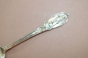 Silver spoon, fineness 830, length 12.5 cm; weight 16.65 g.
