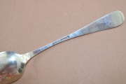 Sudraba karote, 830 prove, garums 13 cm; svars 8.32 g.