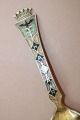 Silver spoon with gilding, fineness 925, length 13 cm; weight 27.7 g.
