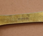 Silver spoon with gilding, fineness 925, length 13 cm; weight 27.7 g.
