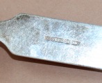 Silver spoon souvenir, fineness 830, length 12.5 cm; weight 31.7 g.