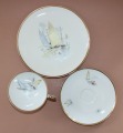 Trio with yachts, Germany, porcelain, cup height 5 cm; d 10.2 cm