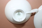 Trio with yachts, Germany, porcelain, cup height 5 cm; d 10.2 cm