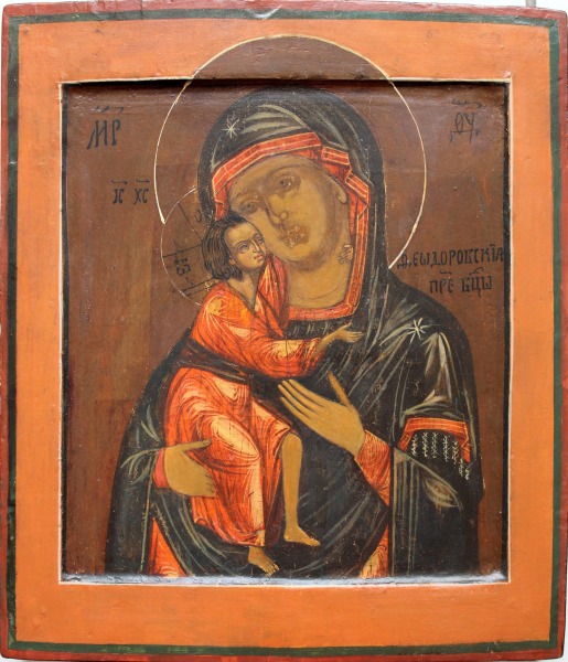 Ikona Dievmāte 31.5x27.5 cm