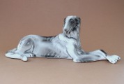 Krievu kurts, porcelāns, Polija, h 11.5x32.5x10 cm