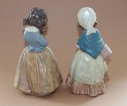 Lladro divas figūras, porcelāns h 21 cm