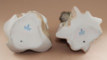 Lladro divas figūras, porcelāns h 21 cm