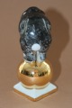 PFF Rīga - Lācis uz bumbas, porcelāns, B. Kārkliņas gleznojums, h 11 cm