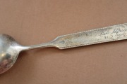 Sudraba karote, 830 prove, garums 15.5 cm; kopējais svars 35.43 g.