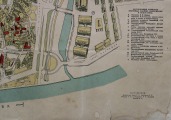 Рига 1954 г., памятники архитектуры, двусторонний, 49,5х63,5 см