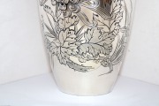 Vāze, sudrabs Jungin (tīrs sudrabs) svars 556g., Meiji periods 1868.-1912.gadi, h 24.5 cm